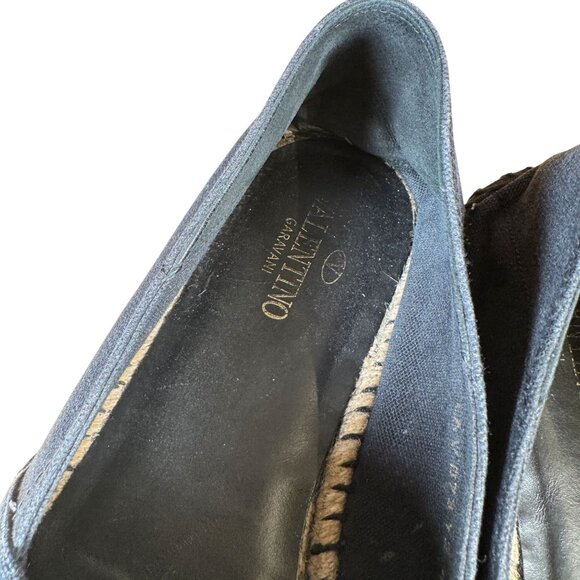 Valentino Garavani Black Canvas VLTN Logo Espadrilles Men's EU Size 44 - Picture 6 of 11